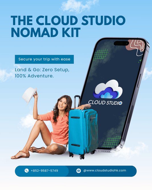 Cloud Studio Nomad Kit | Your All - in - One Travel Companion | Traveling Phone Rental - Cloud Studio